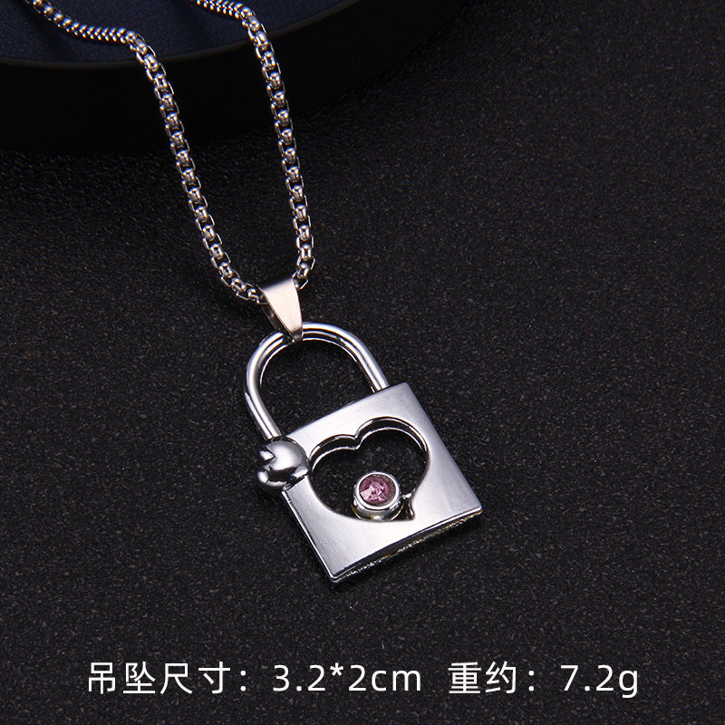 Wholesale Love Key Diamond Necklace